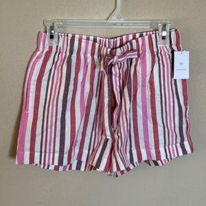 💖Auden Target Striped Pink and White Women's pjs sleepwear Shorts size S💖